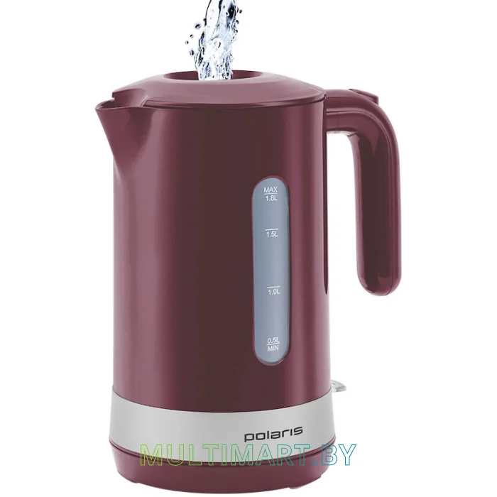 Электрочайник Polaris PWK 1803C Water Way Pro (бордовый)